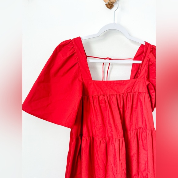 Abercrombie & Fitch Angel Sleeve Trapeze Mini Dress - Picture 8 of 14